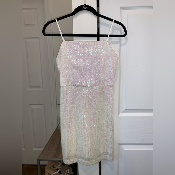 Iridescent Sequin Mini Dress - Picture 1 of 3